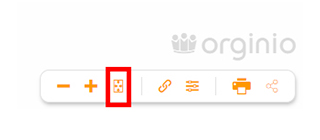 Make your online org chart fit to screen by clicking on the icon
