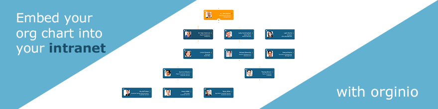 Embed your org chart into the intranet with orginio