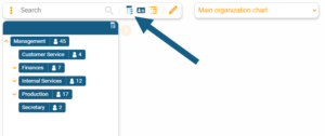 Open the hierarchy tree of your org chart in orginio
